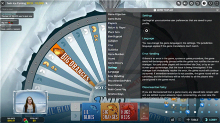 Ice Fishing Einstellungen Screenshot